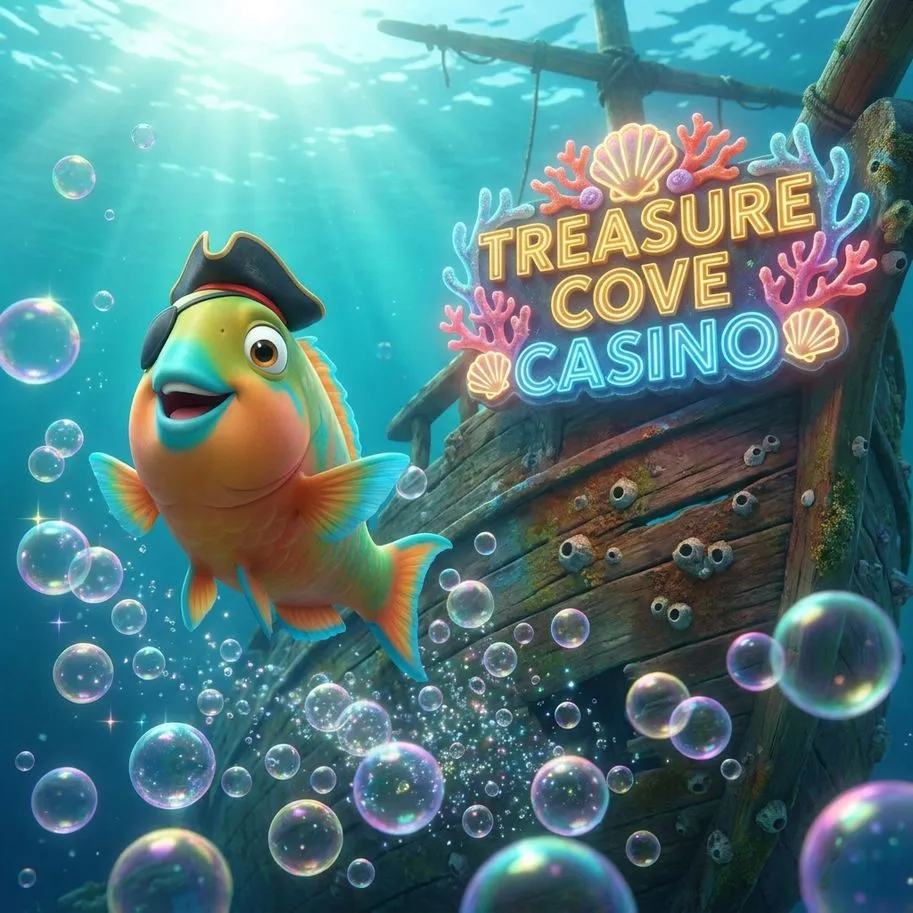 homepage of an online casino: Treasure Cove Casino